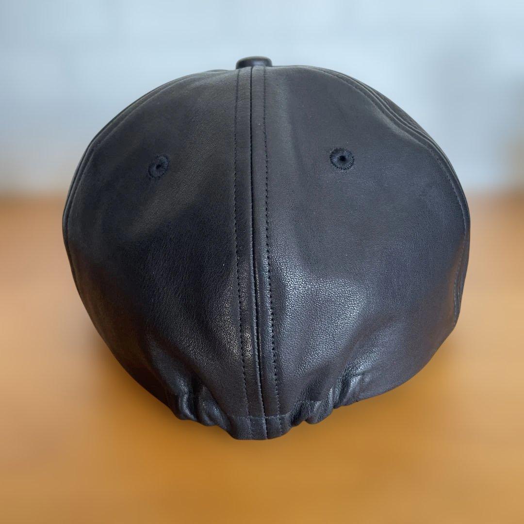 ブラックレザーキャップ　キジマタカユキ　3