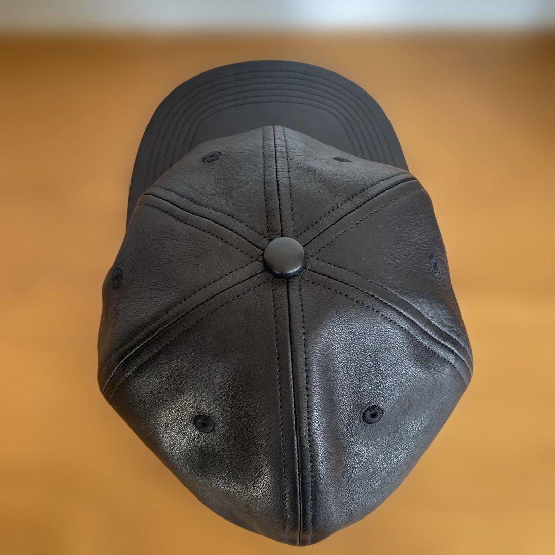 ブラックレザーキャップ　キジマタカユキ　3