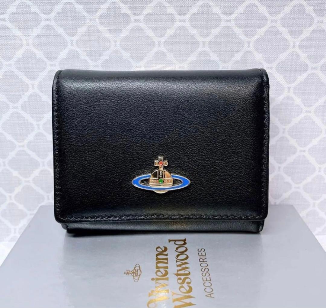 【ショッパー付】新品 ヴィヴィアン・ウエストウッド 三折財布