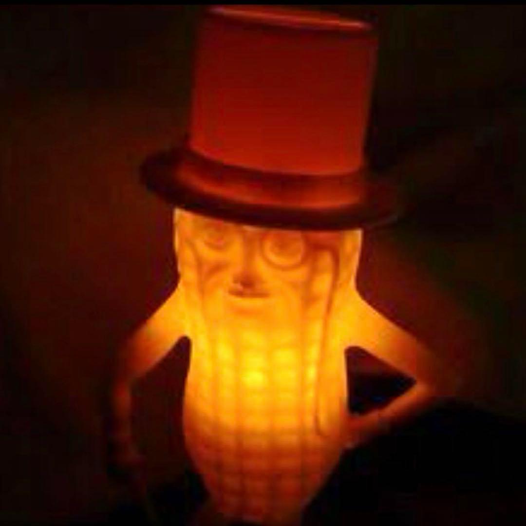 50年代　ミスターピーナッツ　ランプ　アドバタイジング　プランターズ　ライト