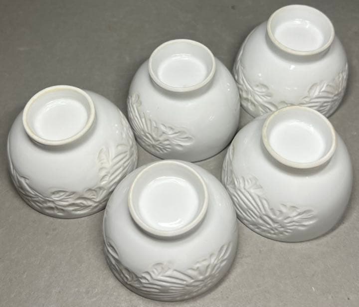 【エビス】急須 湯冷まし 茶碗 出石焼 小嶋昇山造 盈進舎 白磁 煎茶道具 共箱