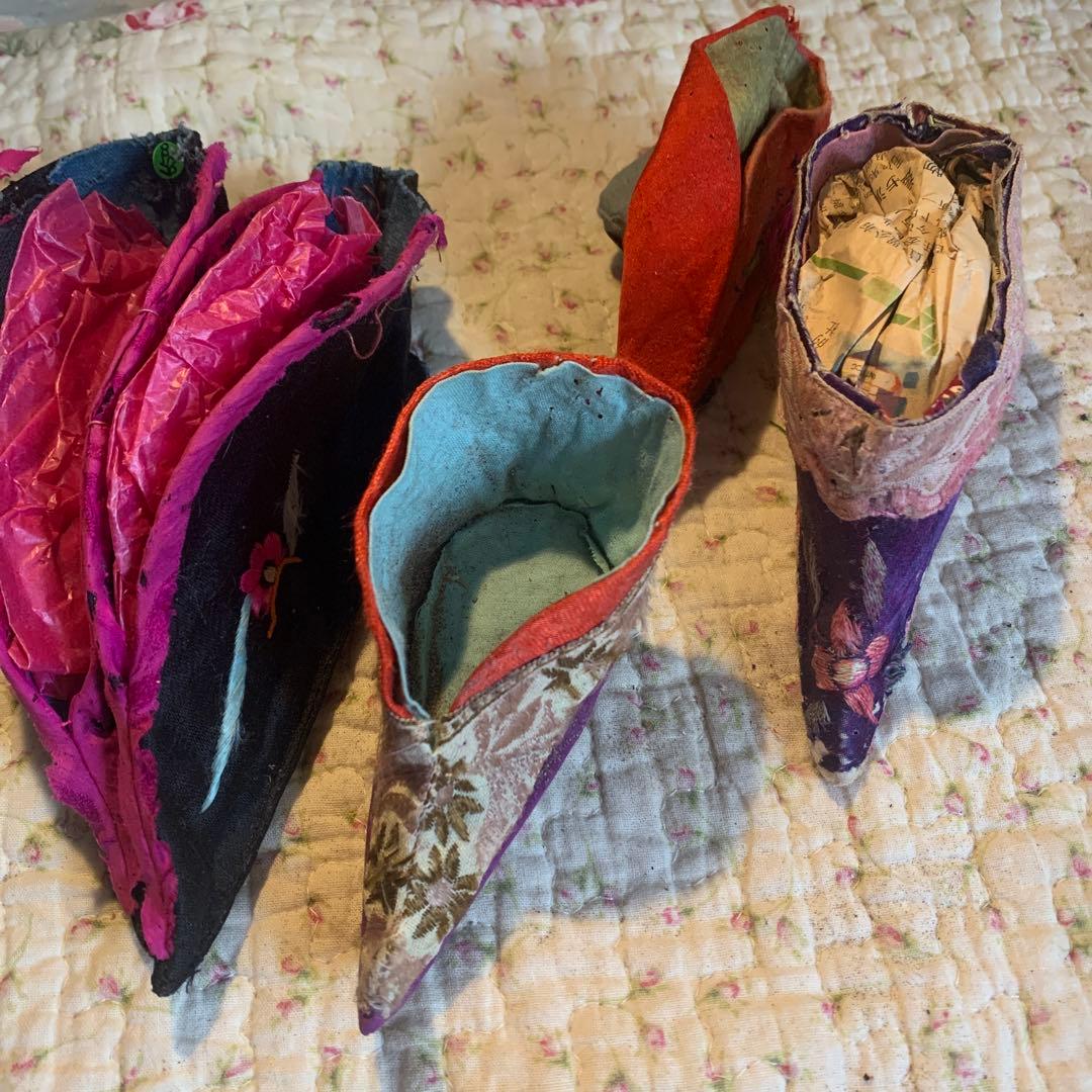 アンティーク　中国骨董　纒足　てんそく　難あり　ジャンク　コレクション