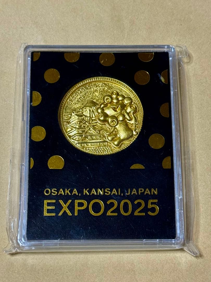 大阪万博　EXPO2025 金沢金箔メダル 完売品新品ミャクミャク