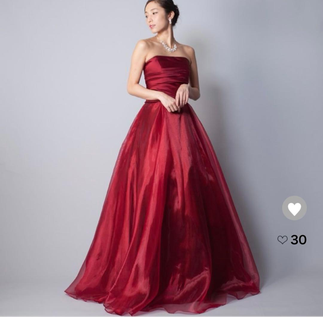 ドレスルームアミのドレス　ワインレッドドレス