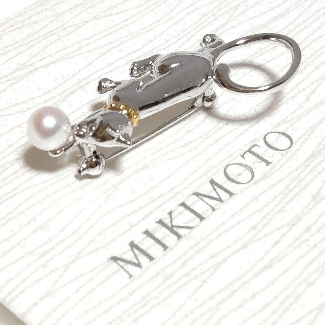 美品♡愛くるしい猫ちゃん♡MIKIMOTO♡ミキモト♡ブローチ