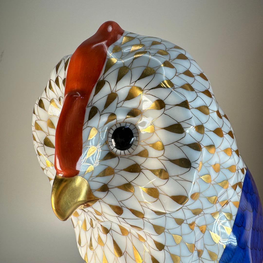 DA 1298 ヘレンド　herend本の上のフクロウ　縁起物　置物　陶器