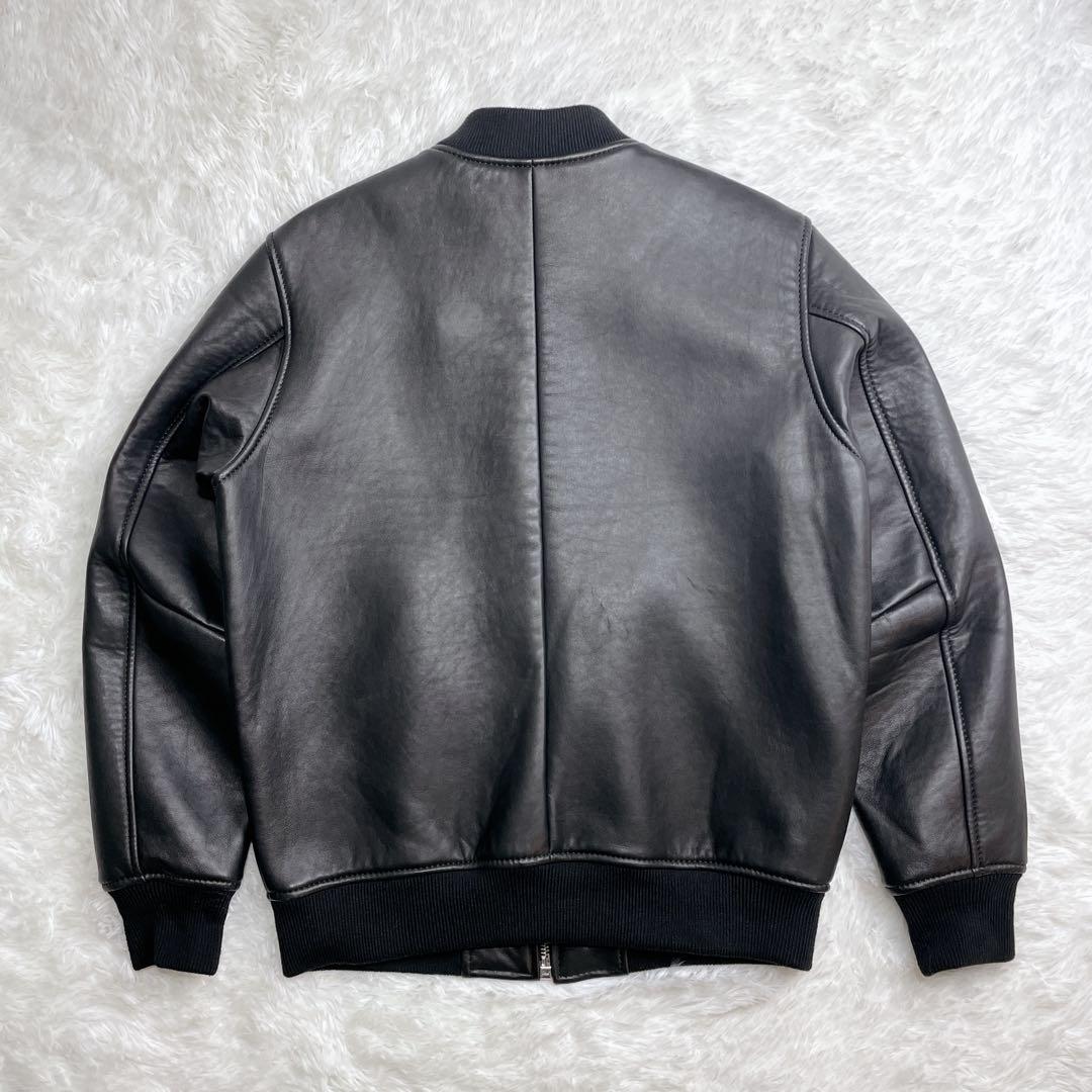 極美品✨DIESEL ボンバージャケット ラムスキン シングル MA-1 S