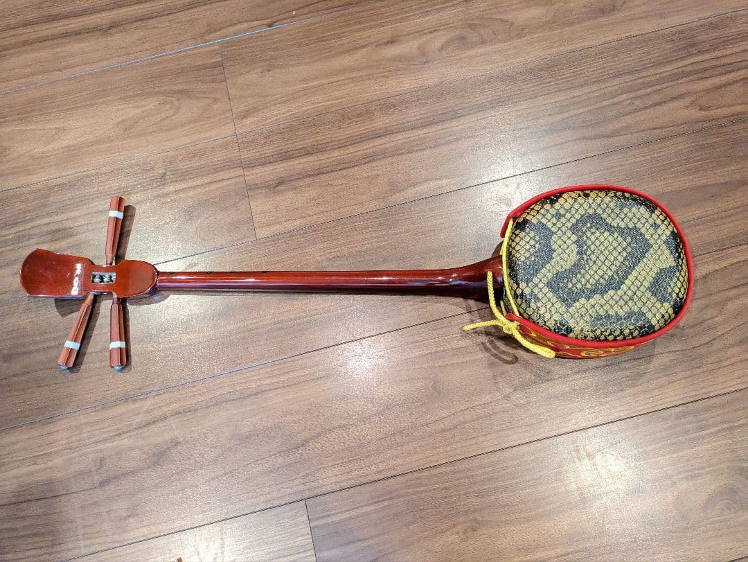 三線本体 合皮の胴部 付属品あり