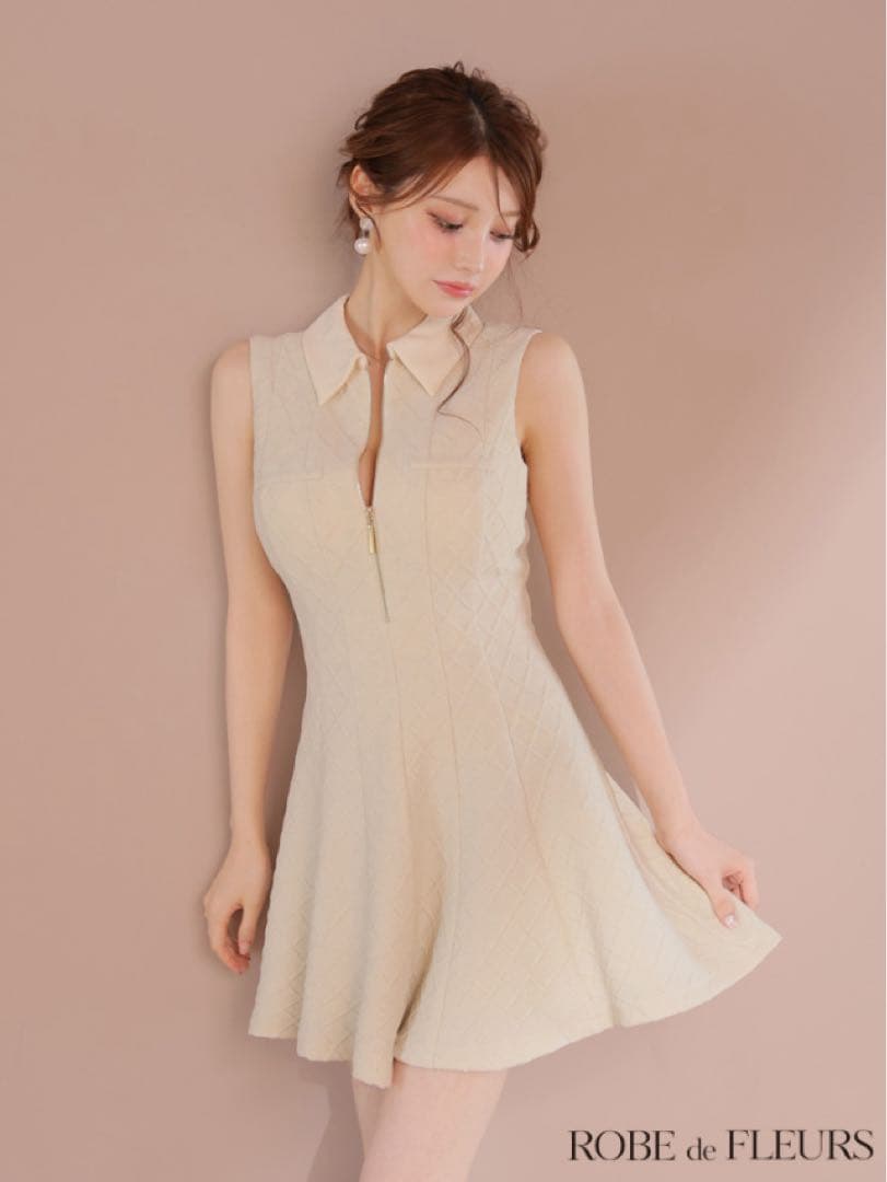 ROBE de FLEURS ノースリーブドレス Sサイズ