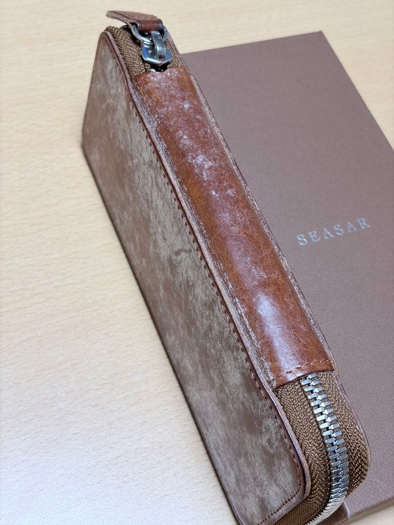 SEASAR duct マルゴーフォグ シーサー ダクト ペンケース ブラウン