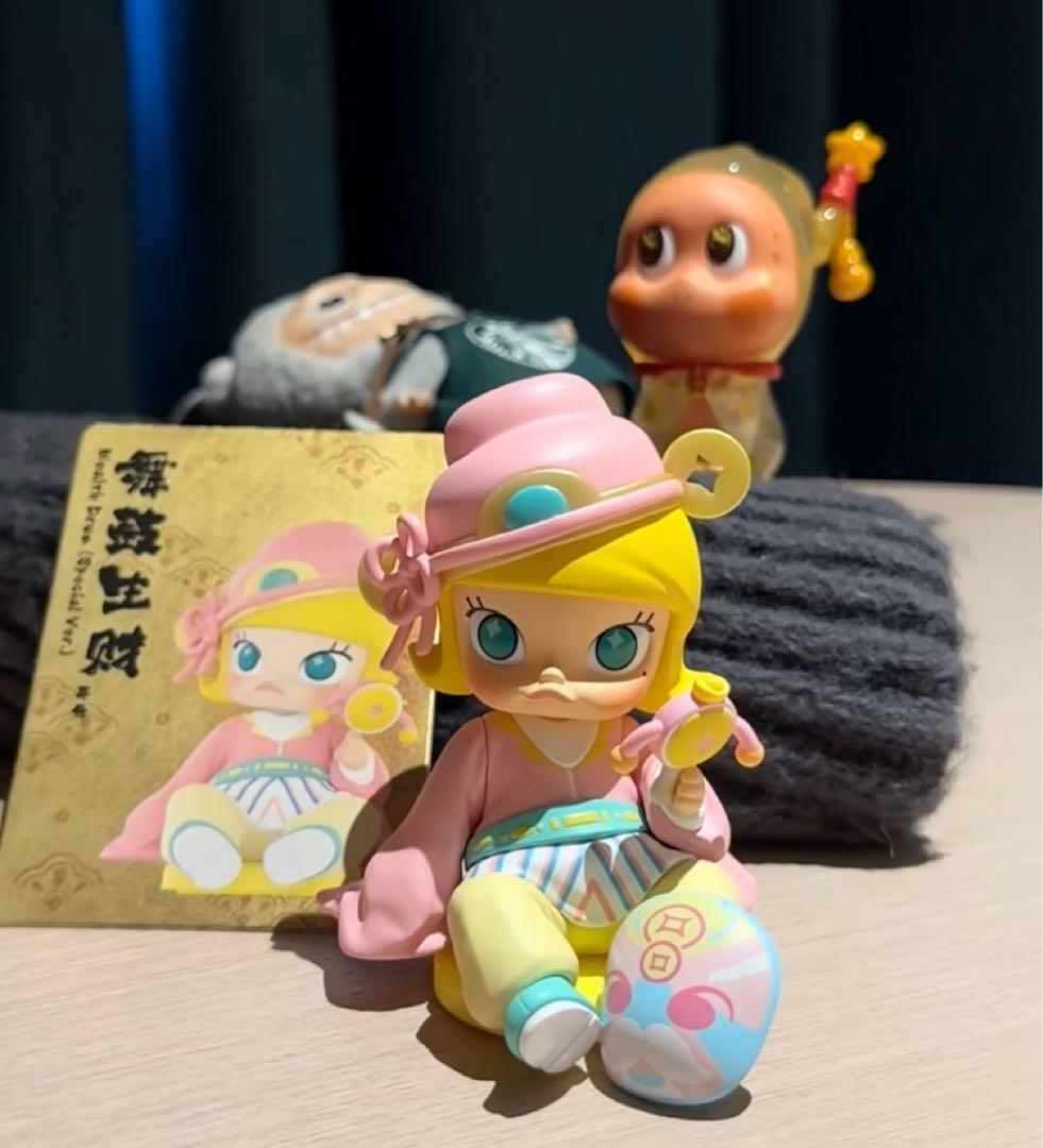 POP MART 点金奔騰シリーズ 大隠し 異色 舞鼓生財