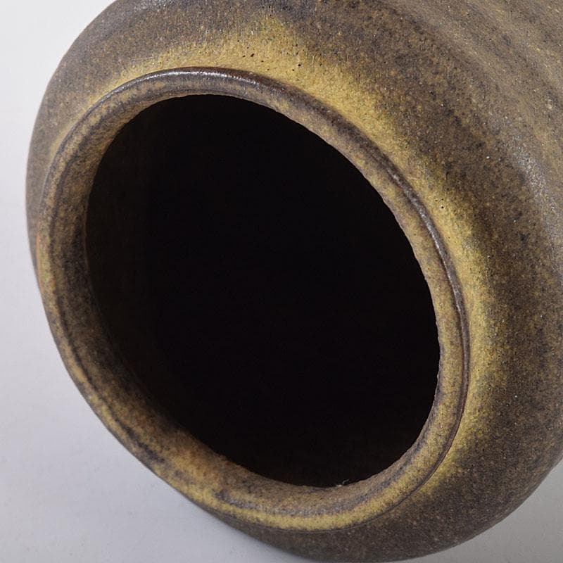 茶道具　暁窯　岡田暁山造　茶入　仕覆付　共箱　V　7881