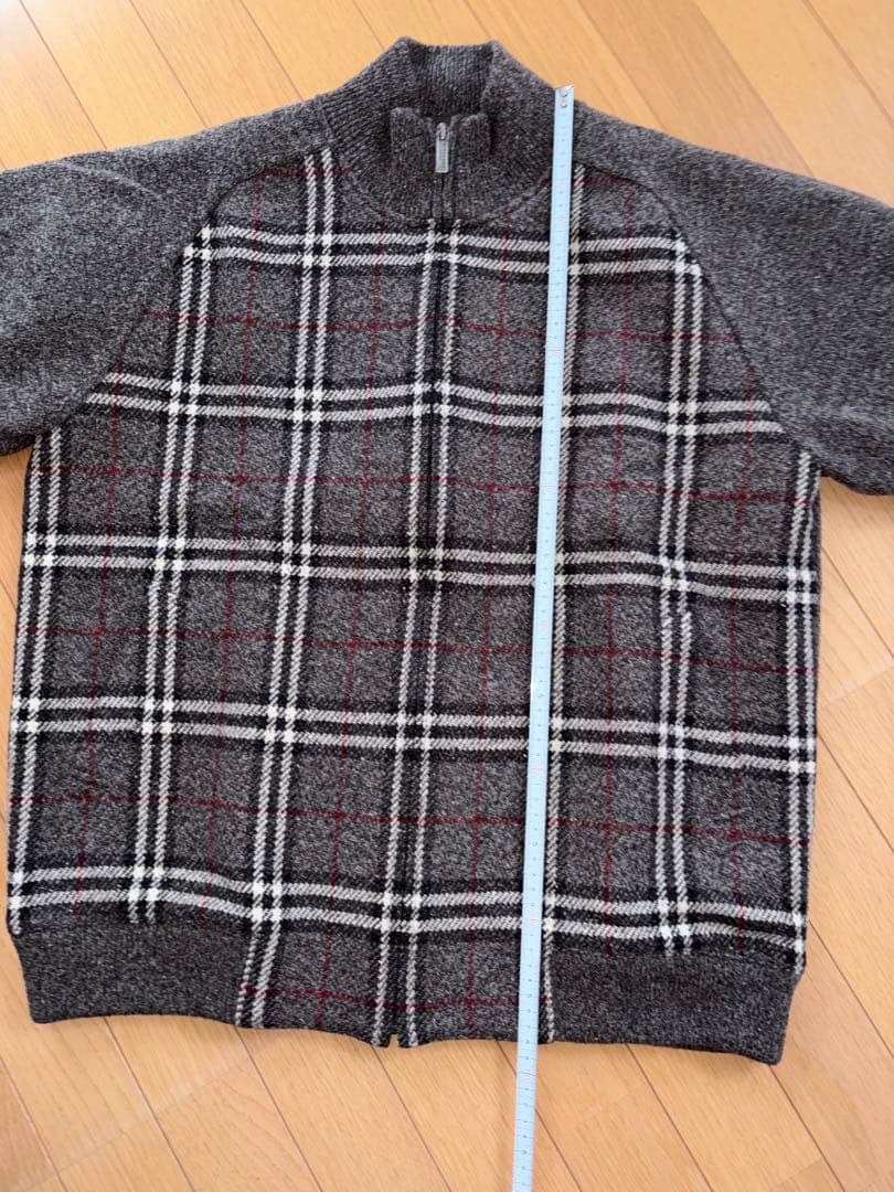 バーバリー　メンズニットブルゾン　L