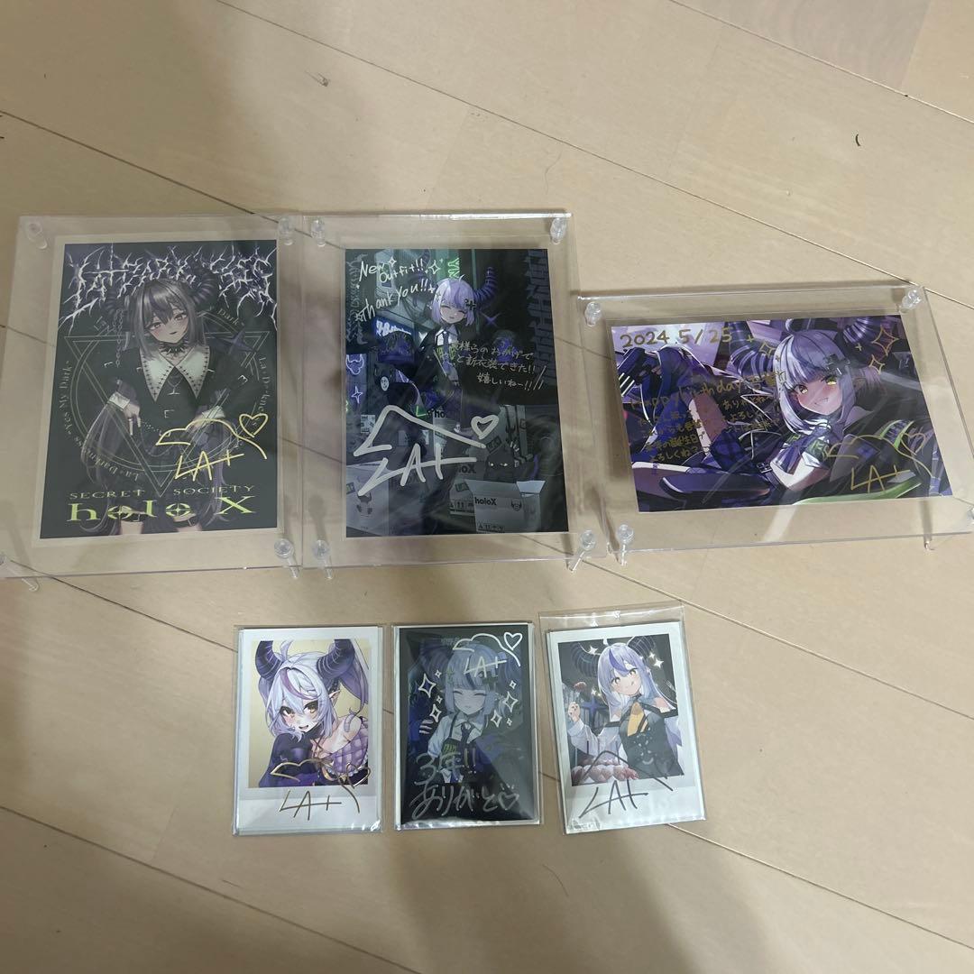 ラプラスダークネス周年グッズ 直筆サイン入りチェキ ポストカードまとめ売り