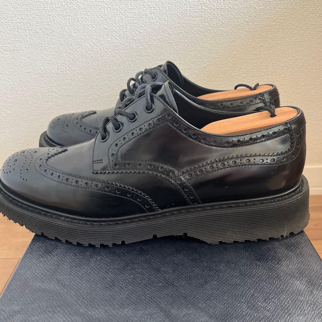 PRADA ウイングチップ レザーシューズ シャークソール ブーツ ローファー