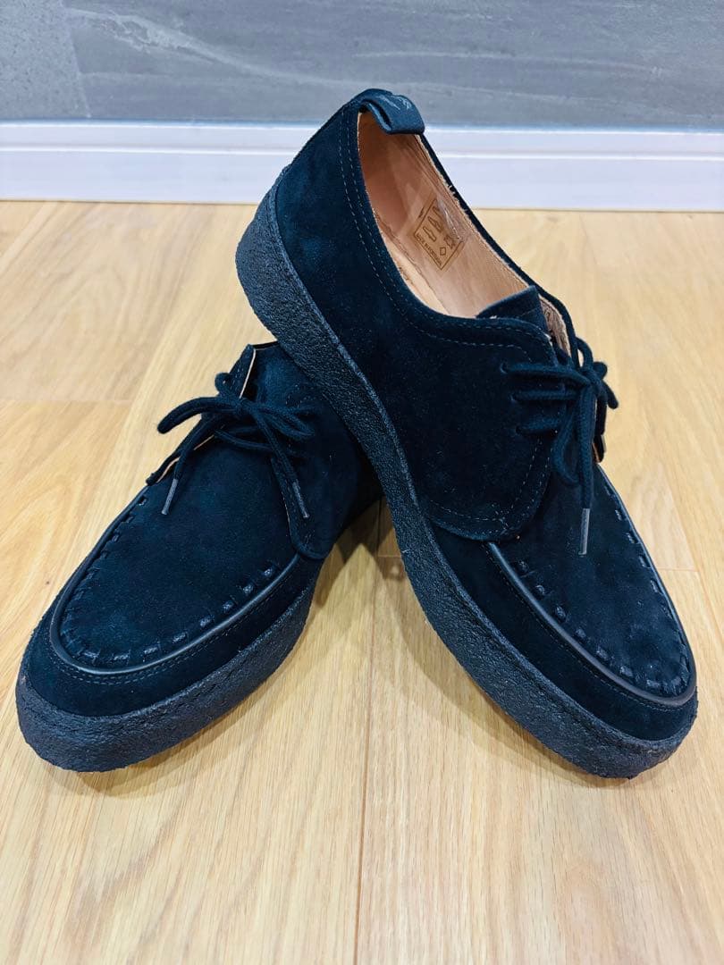 ◆美品　ECOX PATRICCOX 黒 スエード モカシン シューズ