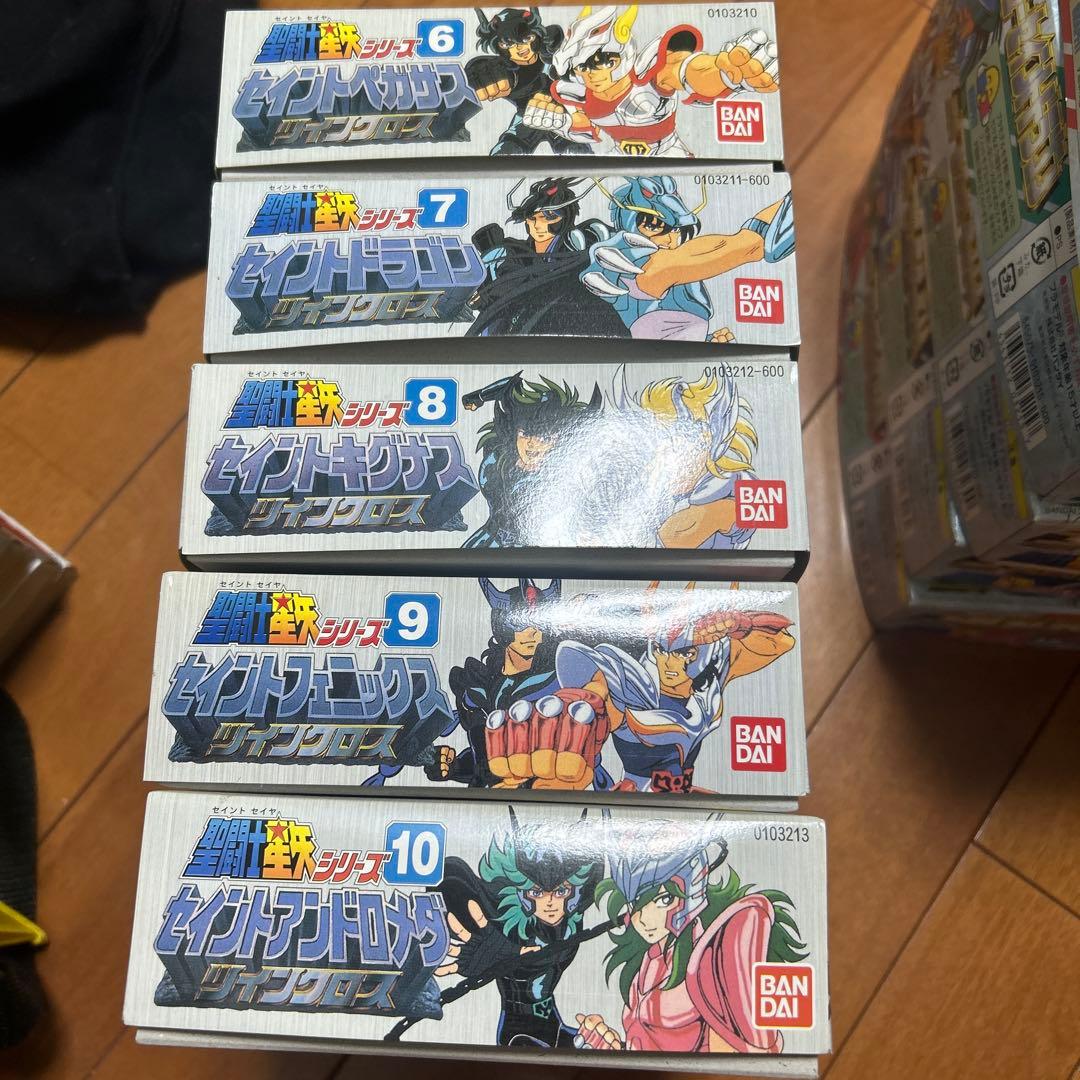 【新品未組立】バンダイ 聖闘士星矢 プラモデル ツインクロス5点セット当時物