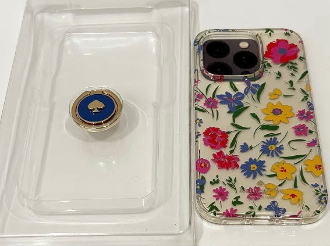 KATE SPADE ケイトスペード iPhone14Pro スマホリング付属