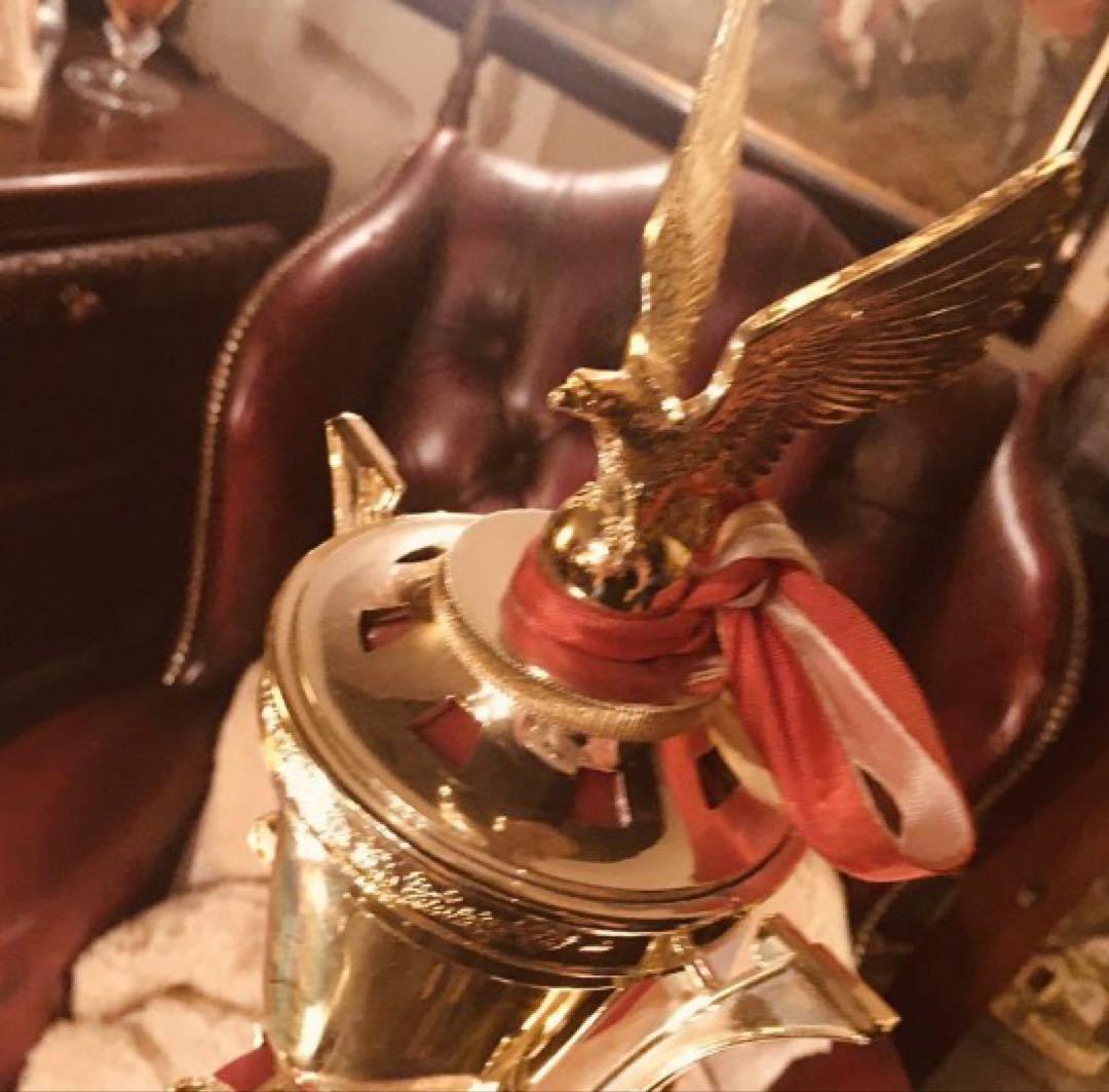 湯布院アンティーク 80'レトロビンテージ 高級トロフィー置物インテリア H83