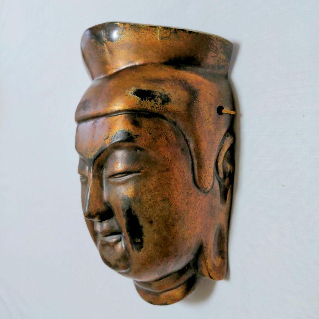 弥勒菩薩　広隆寺　仏面　壁掛け　お面　美術工芸品