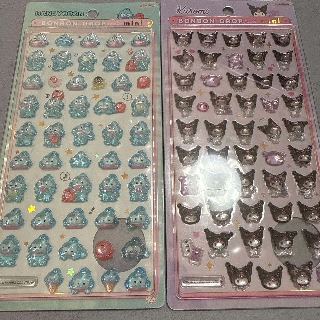 正規品　サンリオミニ　ボンボンドロップシール　8種セット　コンプリート