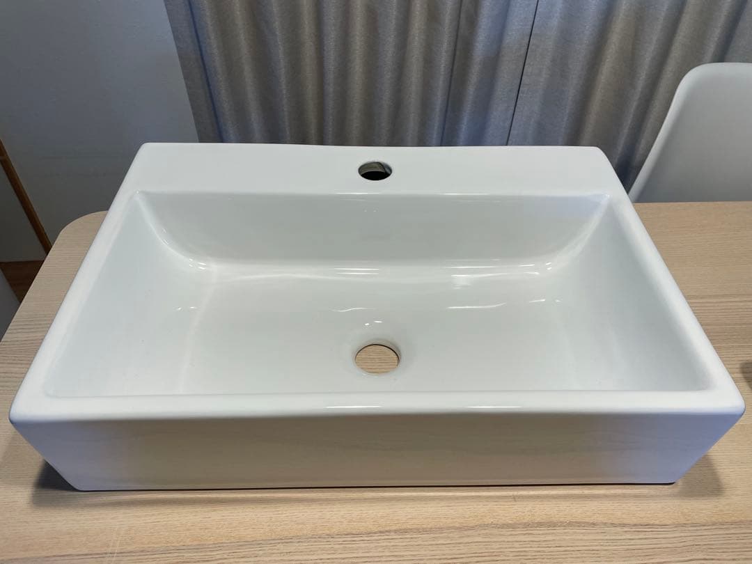 陶器シンクセット（シンク、排水セット付き）