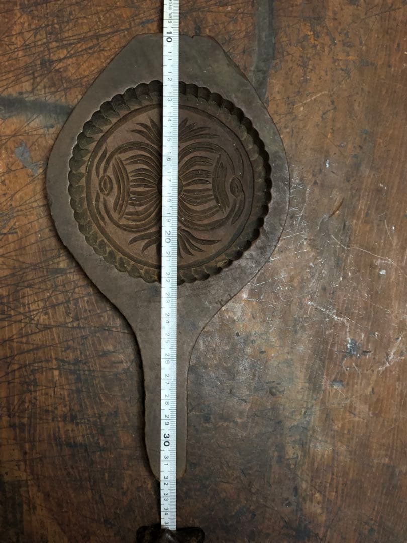 李朝　菓子型　4個まとめて 古民藝　木彫　木型　ブロカント