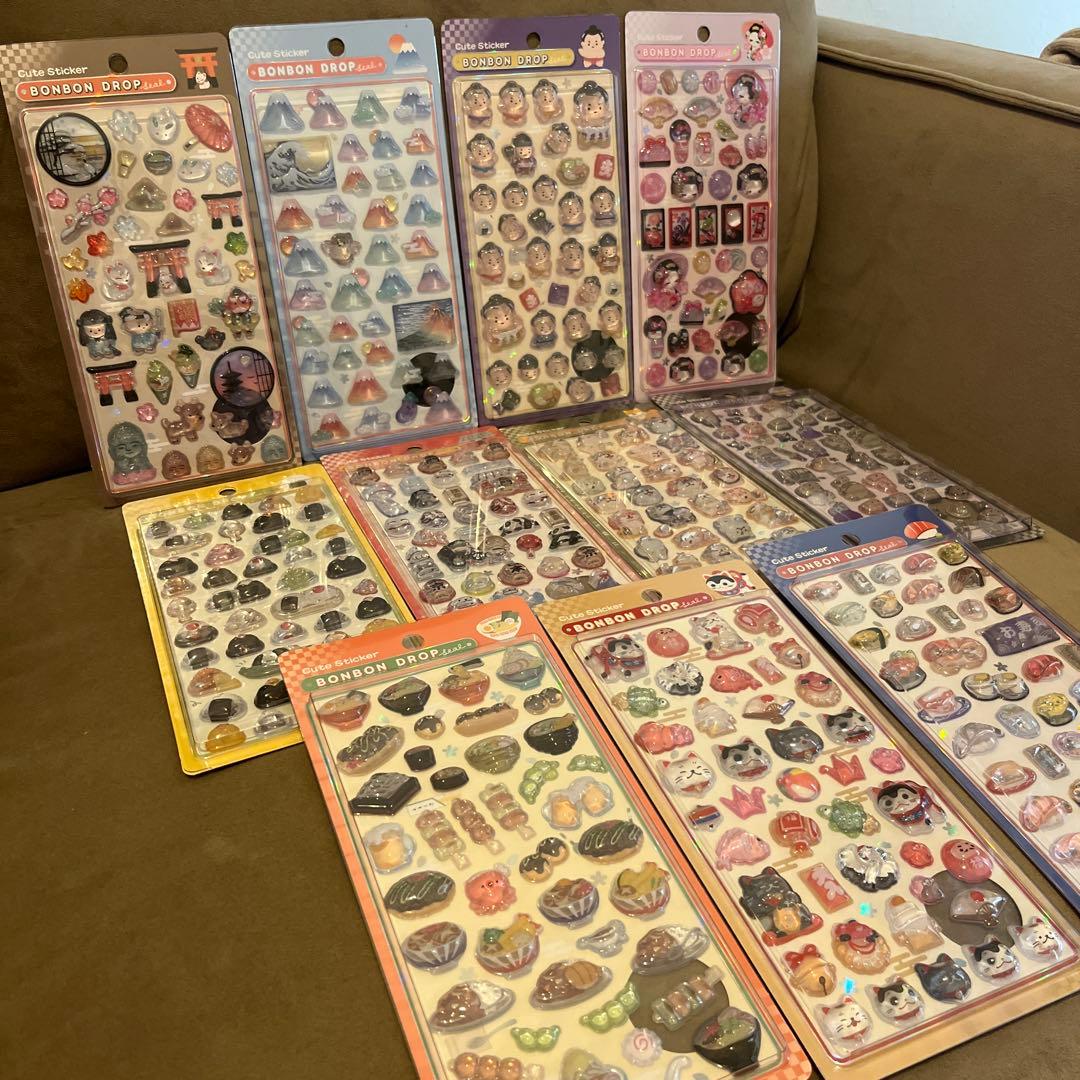 ボンボンドロップシール　和柄　正規品　まとめ売り！