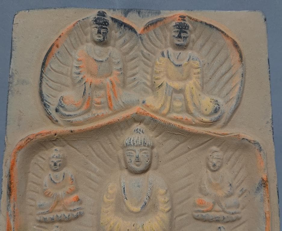 コレクター収集　仏教美術　曼荼羅　磚　（B）