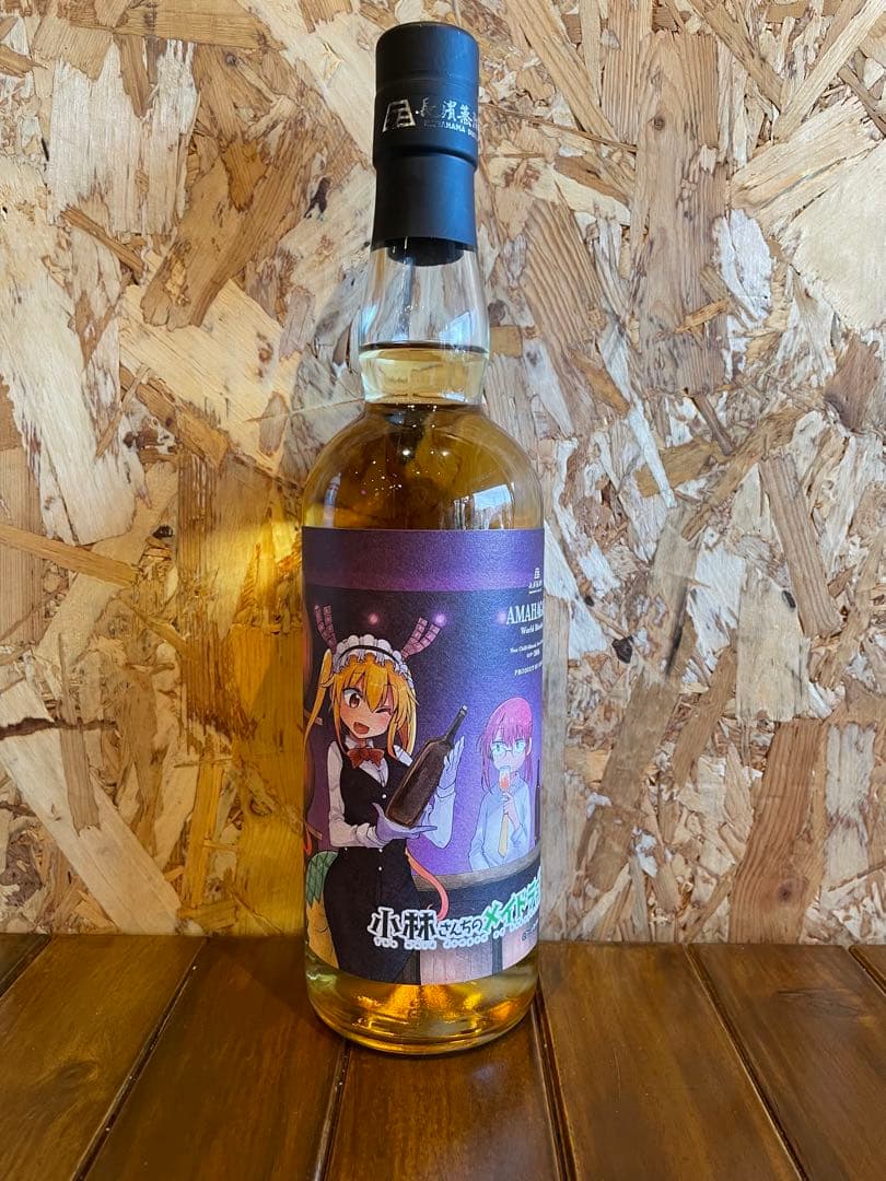 限定品 小林さんちのメイドラゴン ウイスキー ノンチルフィルタード アニメボトル