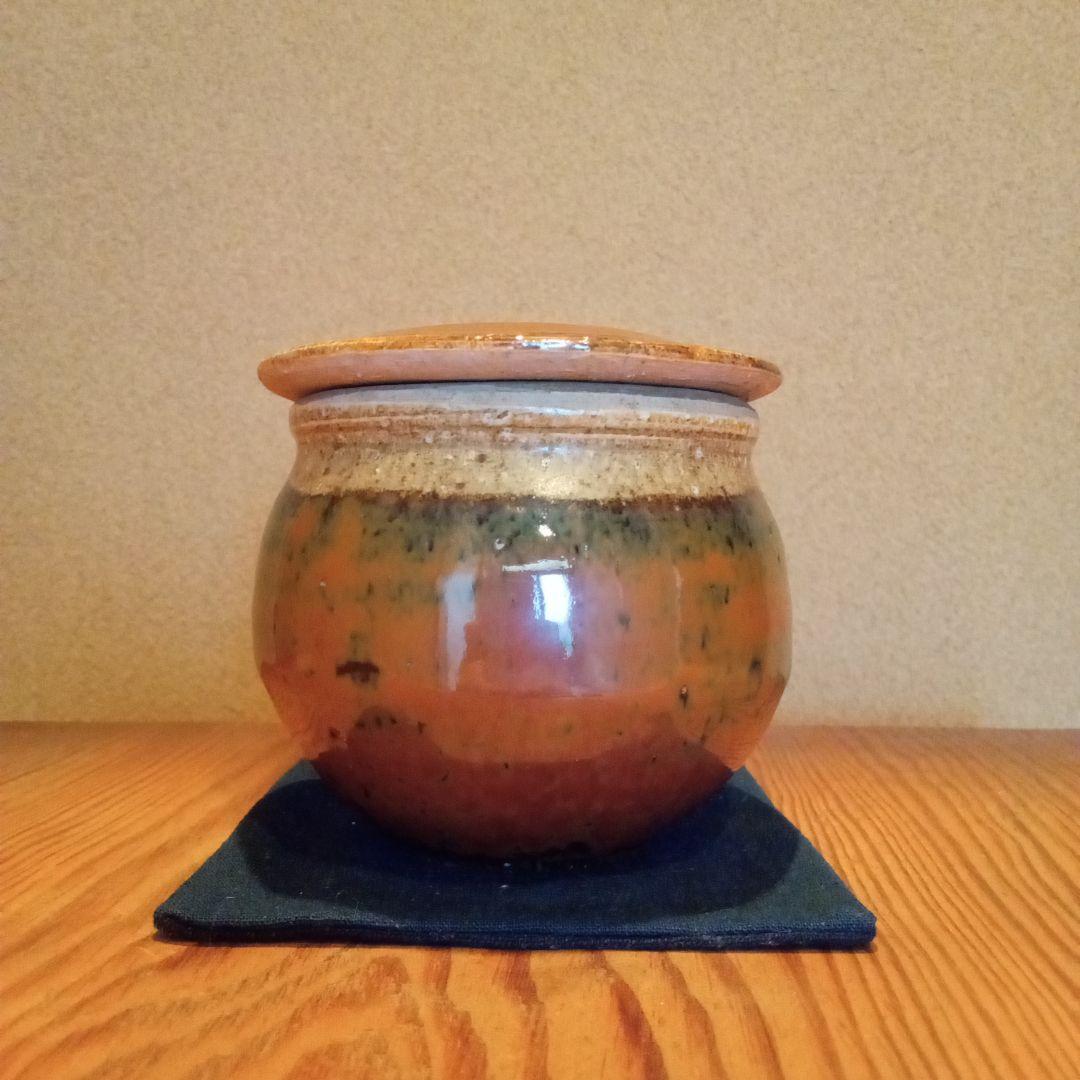 【真作 希少作】河井寛次郎 鐵薬壷（共箱付属）