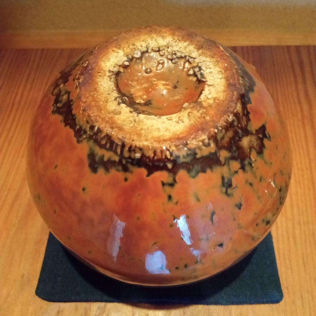 【真作 希少作】河井寛次郎 鐵薬壷（共箱付属）