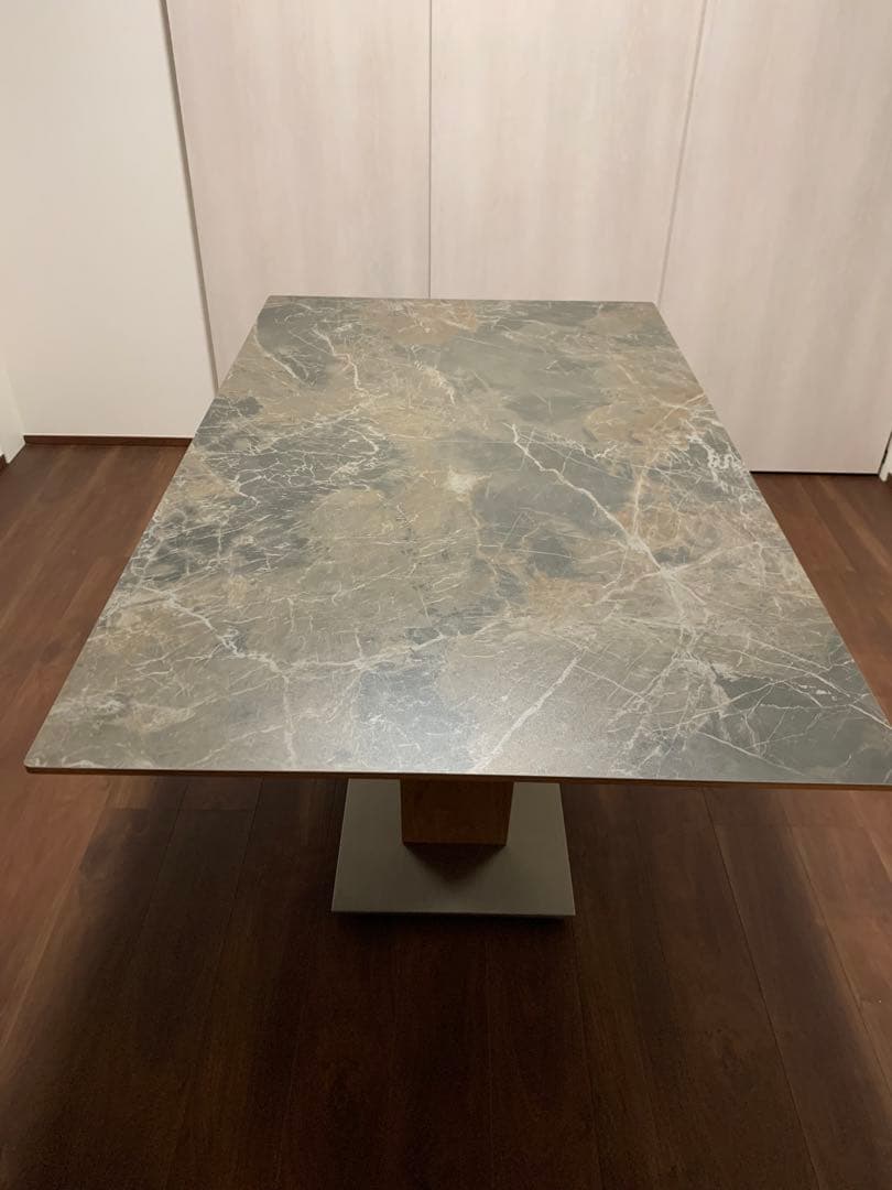 アレッタ　エクステンションダイニングテーブル　セラミック天板Sサイズ