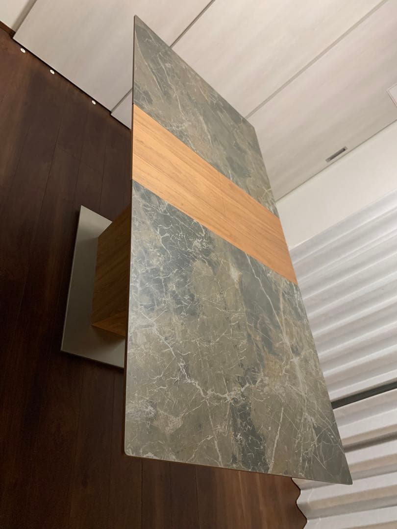 アレッタ　エクステンションダイニングテーブル　セラミック天板Sサイズ