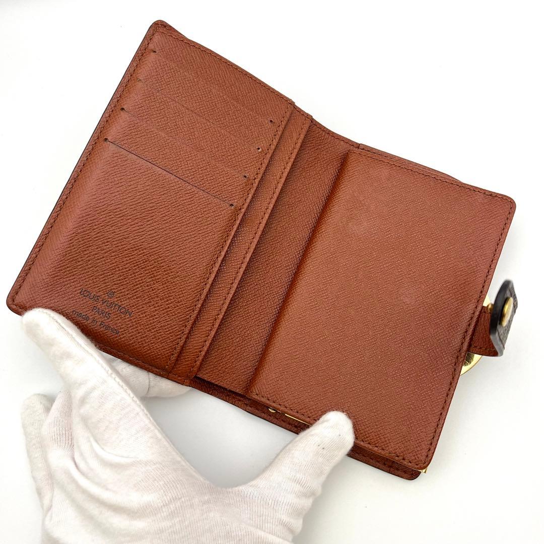 ゆささん✨ルイヴィトン モノグラム ポルトフォイユ ヴィエノワ がま口 折り財布