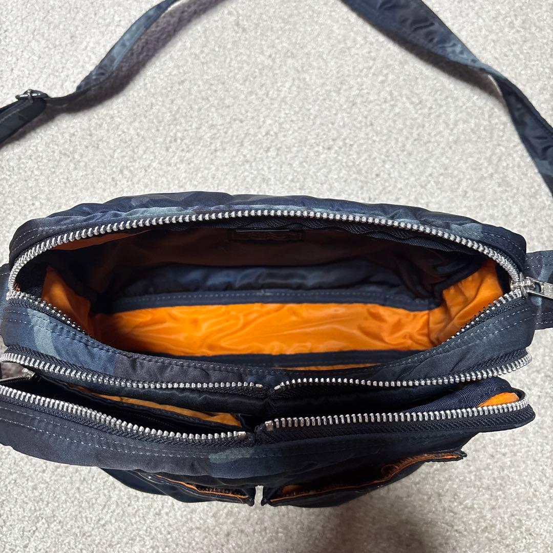 PORTER ブラック迷彩 ショルダーバッグ