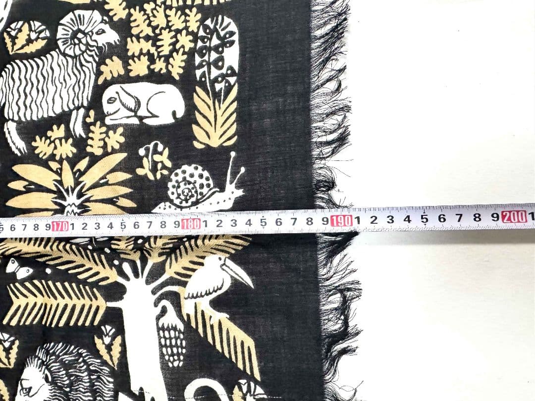 新品INOUI EDITIONS プリント 動物柄マフラー定価2.2万円