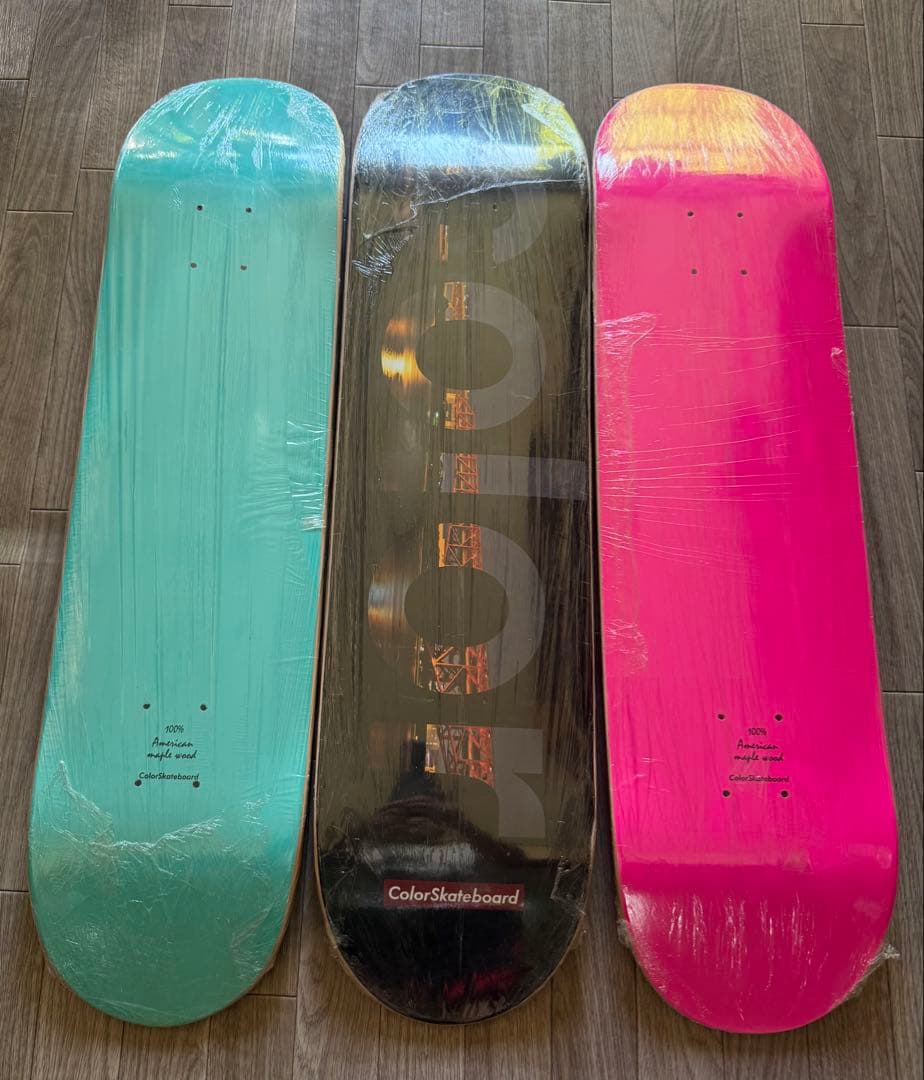 Color Skateboard 未使用スケートボード 3枚セット