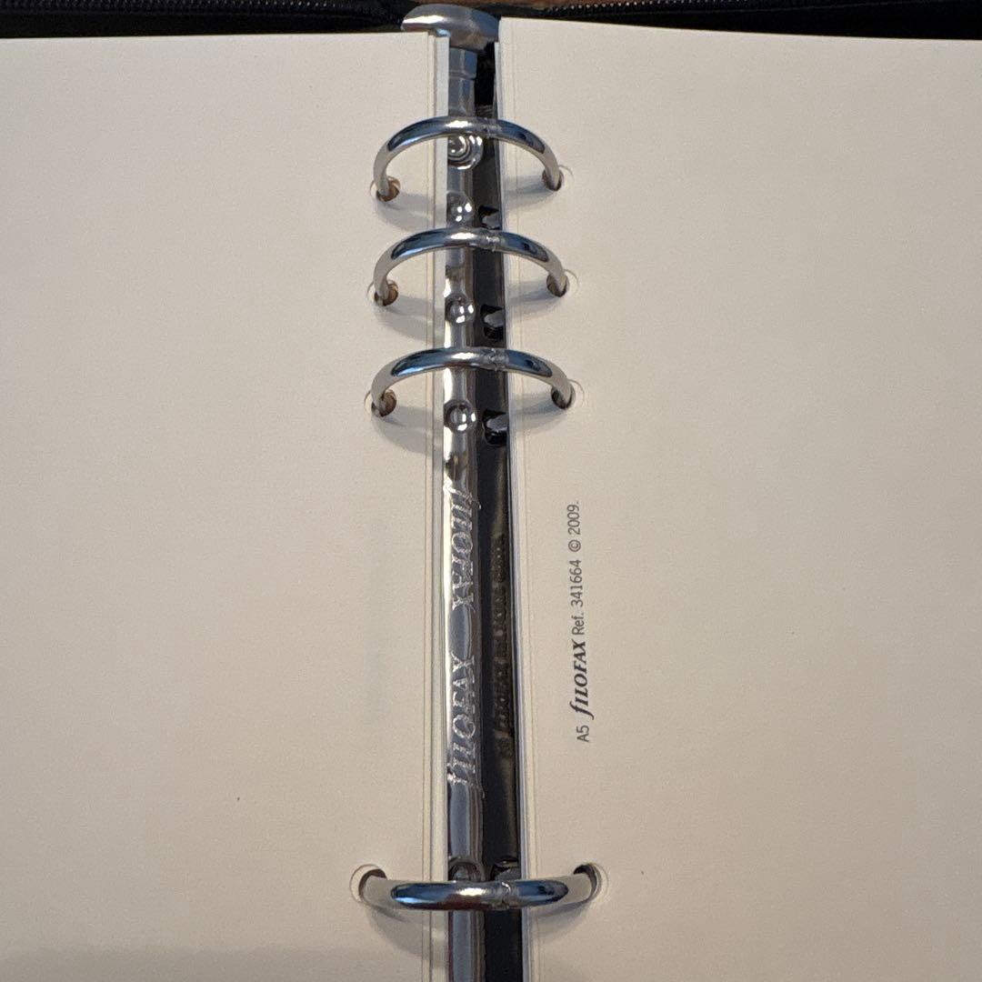 ファイロファックス　システム手帳　黒