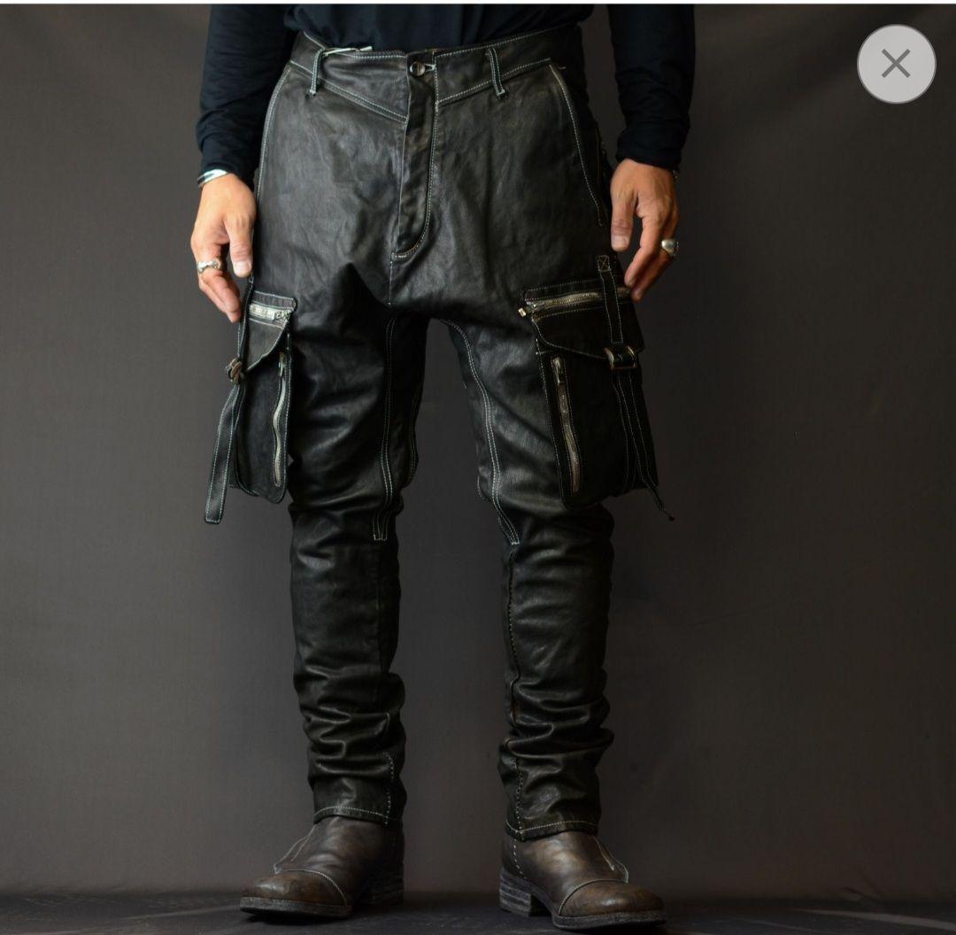 incarnation インカネーション　レザー　サルエルパンツ　黒　試着程度