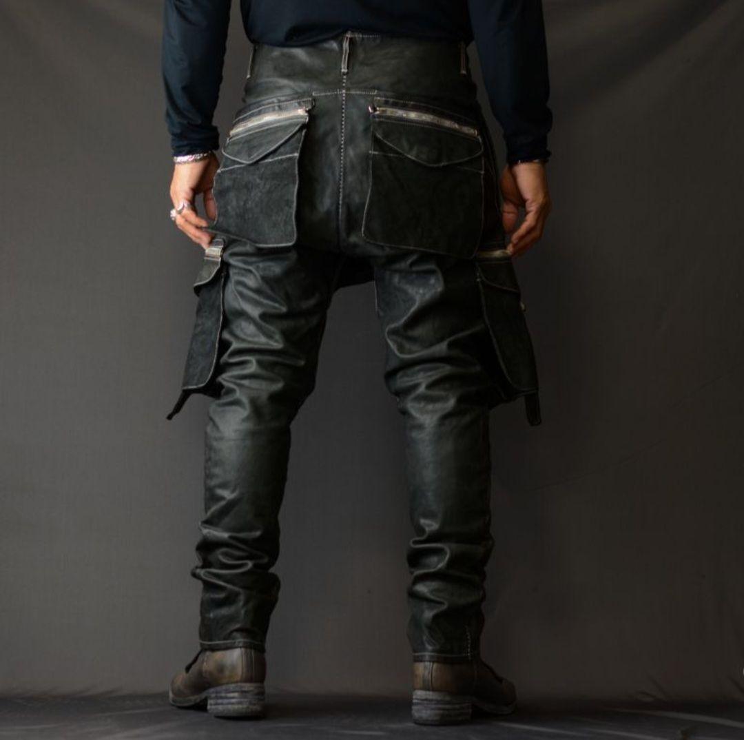 incarnation インカネーション　レザー　サルエルパンツ　黒　試着程度