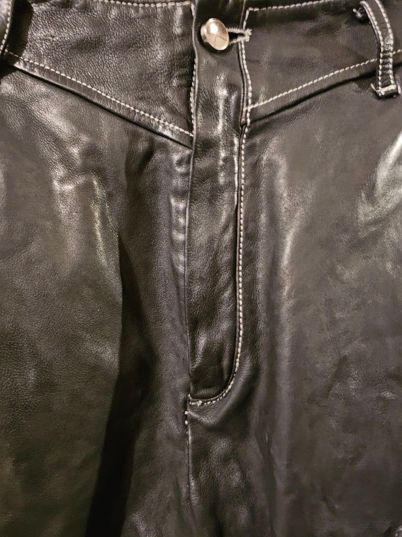 incarnation インカネーション　レザー　サルエルパンツ　黒　試着程度