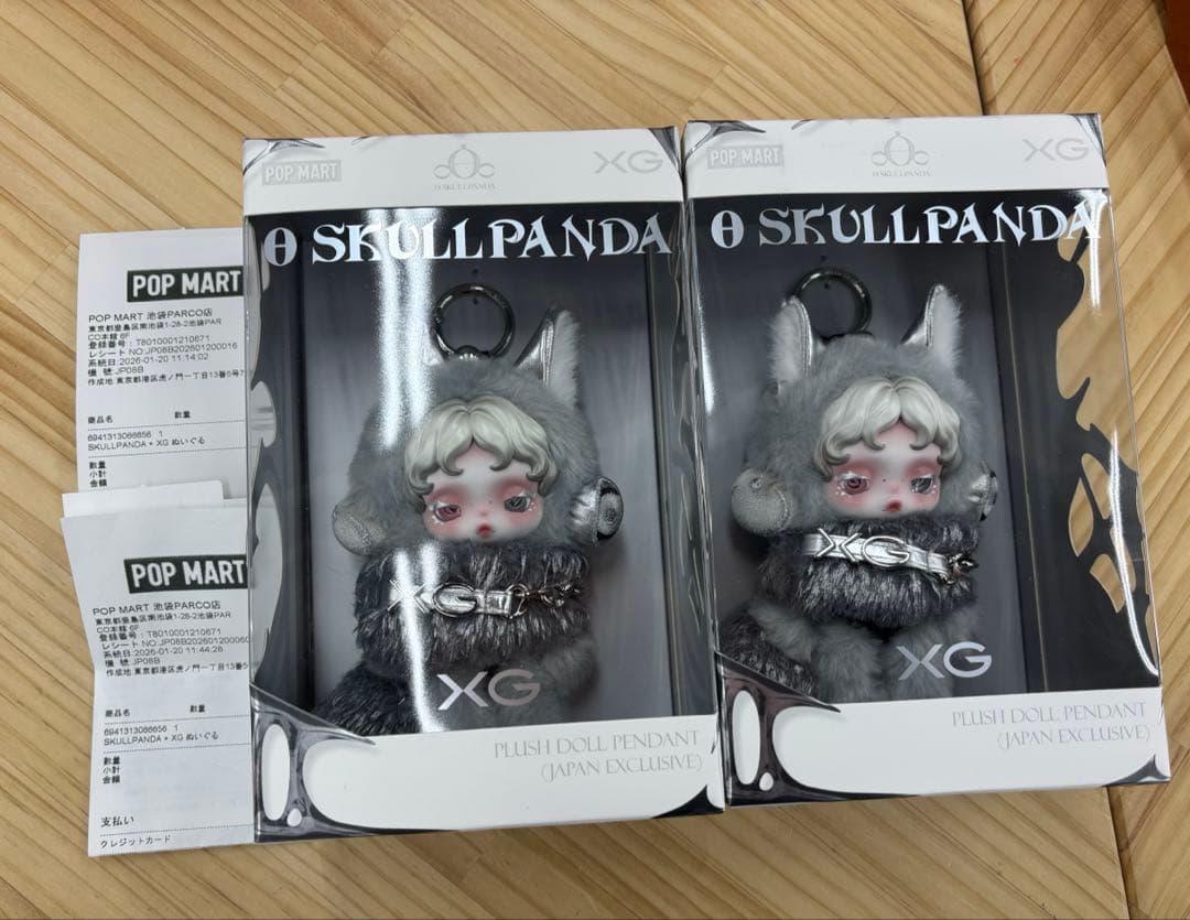 POPMART スカルパンダ XG コラボ ぬいぐるみ キーホルダー 日本限定