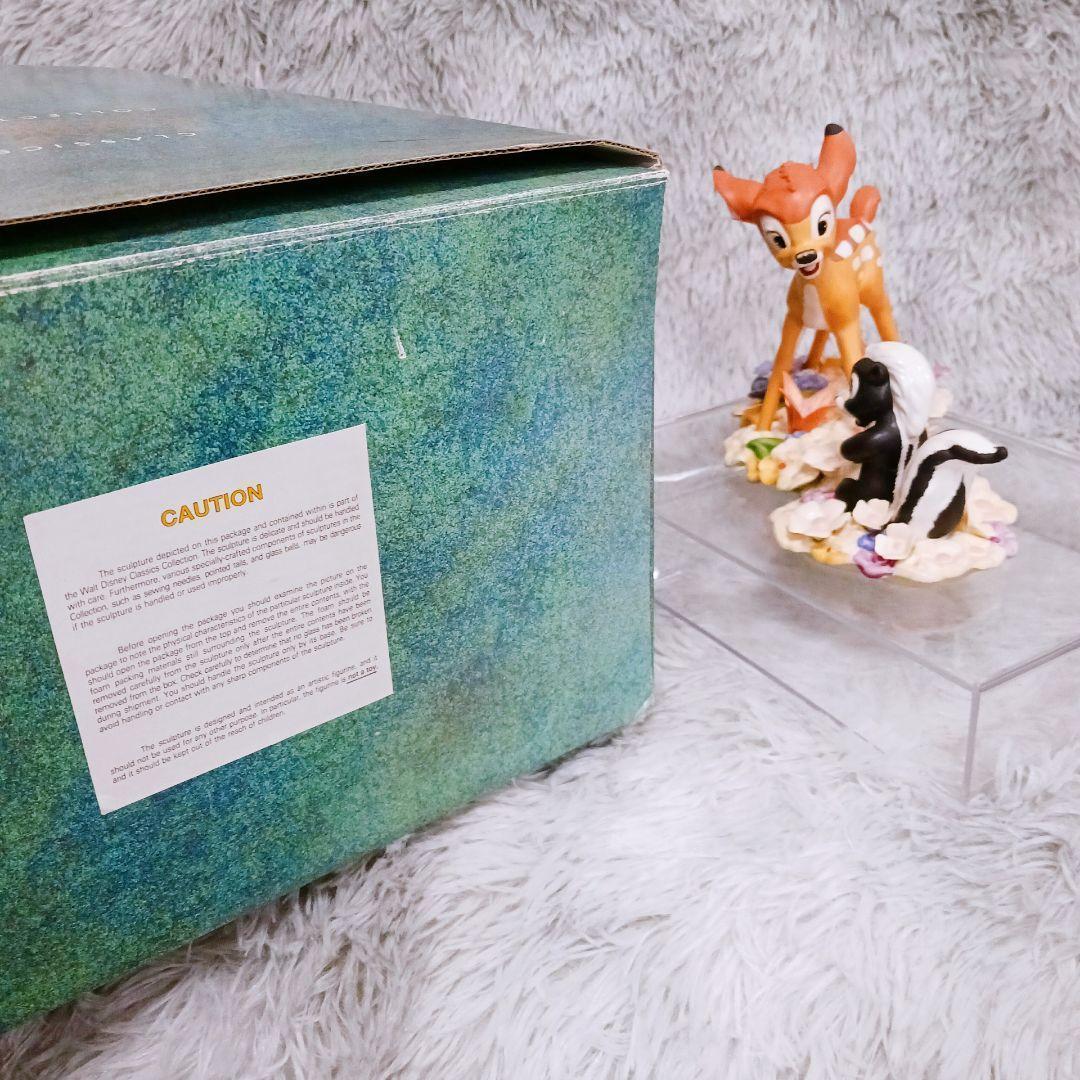 ✨WDCC バンビ&フラワー 磁器フィギュア♦Bambi Flower 50周年