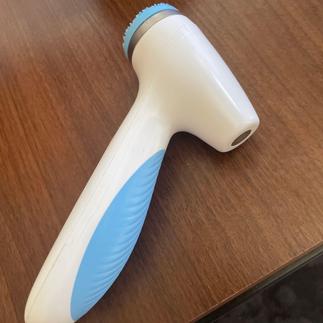 ルミスパ　洗顔ブラシ ホワイト＆ブルー