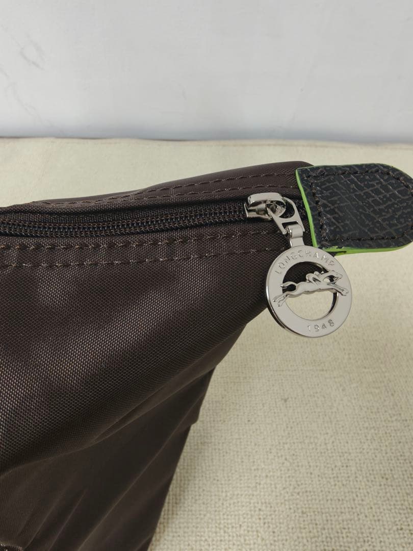 ロンシャン ル プリアージュ グリーンライン肩掛けL 最新色ラテ