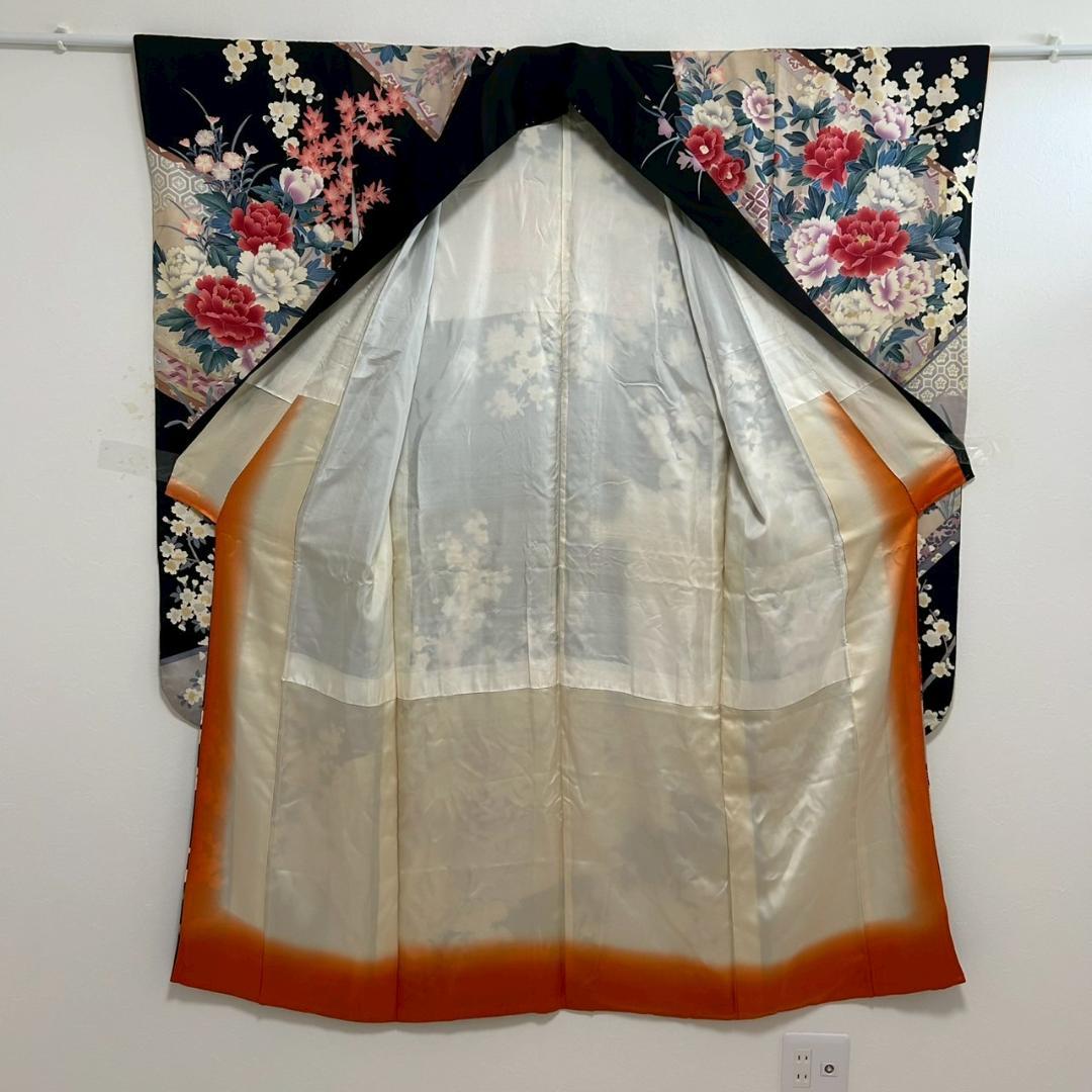 KP1777 振袖 身丈160cm 正絹 着物 成人式