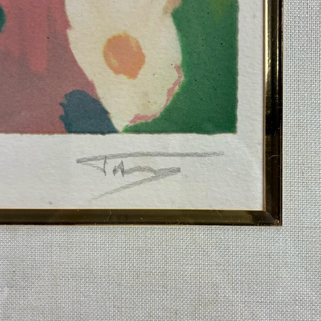 マリー・ローランサン「天使の娘」リトグラフ お洒落な額装 フランス