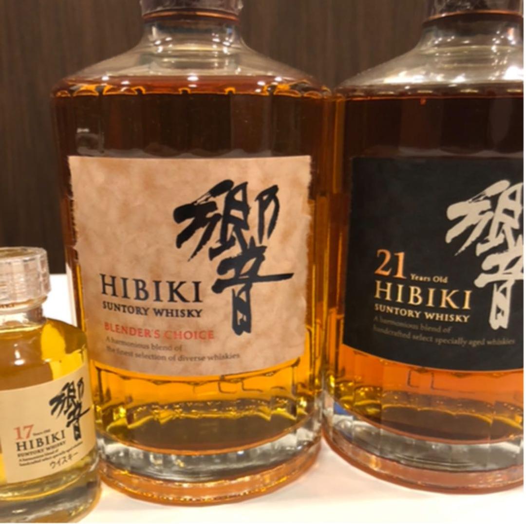 6本セット : 響21年、山崎12年、響、山崎12年、白州12年、響17年