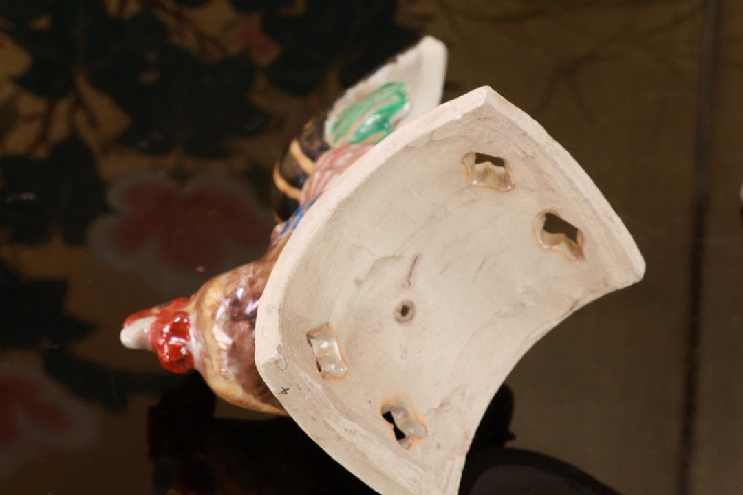 たかリン、仁清銘　京焼染錦　太鼓型　香炉　床飾　置物　野々村仁清　BE88